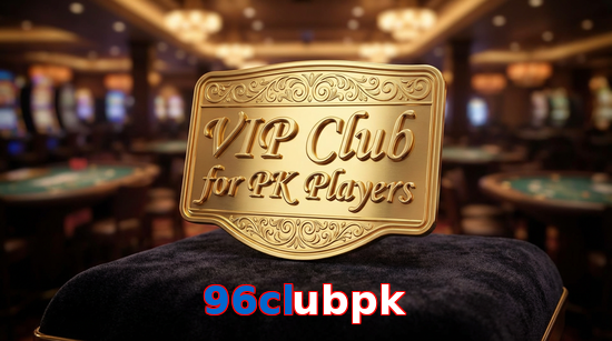 Main screen of 96Clubpk vip page for PK players